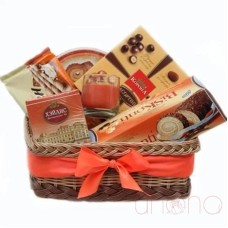 Coffee, Chocolates & Cookies Gift Basket (Regular)